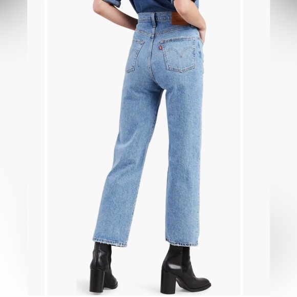Levi's Ribcage Straight Jean size 27 in blue denim - Picture 8 of 15